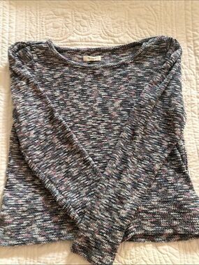 Madewell Multicolor Knit Sweater (navy, cream, pink)